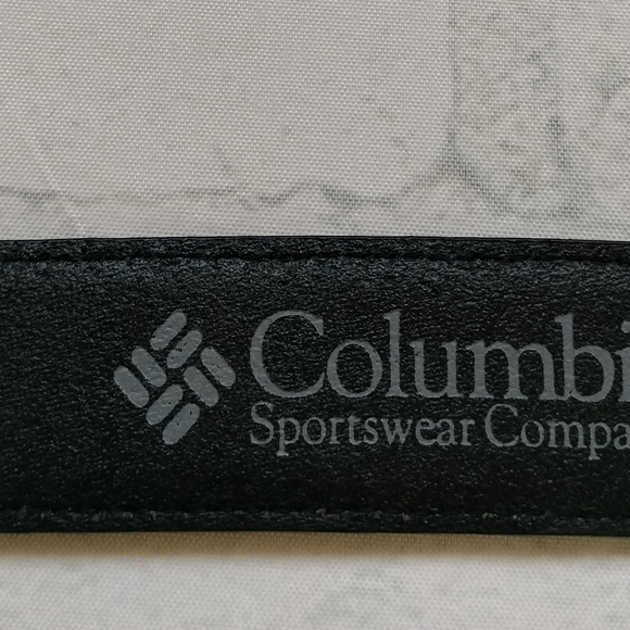 Columbia Men's Trinity Belt Black Silver Buckle Leather Lining Classic Business - Picture 5 of 11